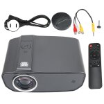 Mini projecteur full hd 1080p led portable gris perle quipement de projection de bureau  domicile prise ...
