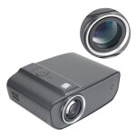 Mini projecteur full hd 1080p led portable gris perle quipement de projection de bureau  domicile prise ...