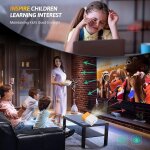 Mini projecteur, projecteur portable full hd 1080p, projecteur de film compatible avec ordinateur portable ...