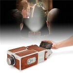 Mini projecteur de tlphone 3d, lumire d'enseignement en carton, lampe led assemble, bote tv, projecteur ...