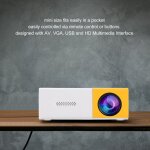 Mini projecteur tft lcd 1080p support av vga hd usb tlcommande projecteur portable pour bureau famille ...