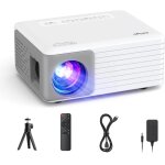 Mini projecteur avec trepied, videoprojecteur 1080p full hd support�e 4k, 15000 lumens, o1 retroprojecteur ...