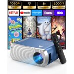 Mini projecteur video 4k 1080p supporte, videoprojecteur portable avec wifi et bluetooth 5. 4, retroprojecteur ...