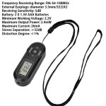Mini radio fm de poche avec cran lcd, rcepteur radio z successif, baladeur lui - mme, casque filaire ...