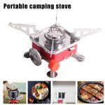 Mini rchaud d'extrieur rsistant au vent, rchaud de camping, four de survie, brleur  gaz, briquet, ...