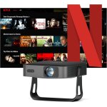 Mini retroprojecteur 4k, [netflix certifi & corps ultrafin] projecteur video auto focus / keystone & ...