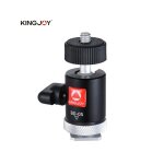 Mini rotule kingjoy bd - 0s pour appareils photo et tr�pieds avec support pour griffe et vis 1 / 4