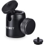 Mini rotule pour trpied 24mm, rotation 360, vis 1 / 4 , filetage femelle 3 / 8 , adaptateur griffe porte ...