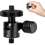 Mini rotule pour tr�pied d'appareil photo avec connecteur � vis 1 / 4  � 1 / 4