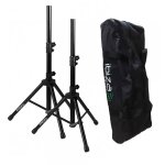 Mini supports d'enceintes avec housse - hauteur max 1. 20m / charg 30 kg - ibiza ss01b - mini
