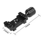 Mini support de pince  dgagement rapide, 25mm, 22mm, compatible arca - swiss, trpied, appareil photo ...