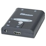 Mini switch kvm hdmi / usb / audio 2 ports avec cables 1, 30m