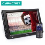 Mini tlviseur portable 10 pouces hd, atsc dvb - t2 tdt, numrique et analogique, prend en charge usb ...