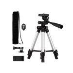 Mini tr�pied de bureau pour smartphones et appareils photo ¿ hauteur r�glable, d�clencheur � distance, ...