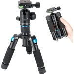 Mini tr�pied portable en alliage d'aluminium hauteur 51 cm avec rotule 360 ¿�degr�s et sac pour appareil ...