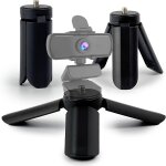 Mini tr�pied avec vis 1 / 4  - support pour webcam - tripod compact pour voyages ou activit�s en ext�rieur ...