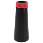 Mini trompette droite muter pratique muet trompette embouchure entraîneur mute pour débutants, noir Mini trompette droite muter pratique muet trompette embouchure entraîneur mute pour débutants, noir