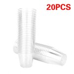 Mini verres en plastique transparents jetables, cologique, tasse  boisson, verre  vin, fte d'anniversaire, ...