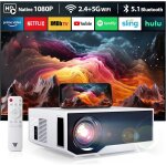 Mini videoprojecteur 4k support�, projecteur video portable native 1080p, retroprojecteur home cin�ma ...