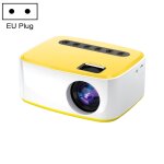 Mini vidoprojecteur hd portable 400 lumens led avec fonction ecran partag jaune yonis
