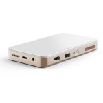 Mini vidoprojecteur portable android 4k pico projecteur intelligent wifi + sd 32go blanc yonis