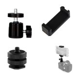 Mini vis  tte sphrique  percussion pour gopro, support de trpied, 12, 11, 10, 9, insta360, appareil ...
