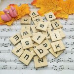 Minuscules - ensemble de lettres de l'alphabet anglais en bois, 26 pices, bricolage, cration d'ornements ...