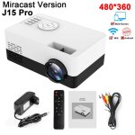 Miracast blanc - salange projecteur j15 pro videoprojecteur, 480 * 360 pixels prend en charge 1080p hdmi ...