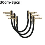 Miwayer 3 / 6 pices cbles de raccordement de guitare 1 / 4 pdales d'effet de guitare cble prise a ...