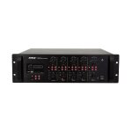 Mixer 5 voies avec ampli 4x120w integre, matrice 4 zones et lecteur usb / sd - 4x120w