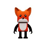 Mob dancing animals renard - enceinte sans fil bluetooth - noir