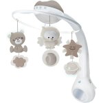 Mobilemusical 3 en 1 gris - mobile transformable en projecteur et en veilleuse avecmode rveil, 6mlodies ...