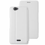 Mocca étui flip case blanc pour wiko gateway Mocca étui flip case blanc pour wiko gateway