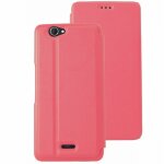 Mocca étui flip case rose pour wiko gateway Mocca étui flip case rose pour wiko gateway