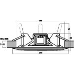 Monacor edl - 606 haut - parleur encastrable 100 volts 6 / 3 / 1, 5 w Monacor edl - 606 haut - parleur encastrable 100 volts 6 / 3 / 1, 5 w