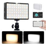 Mondodigitale - lampe vido led, ml8 led lumire vido avec diffuseur, intensit variable 2500k - 9000k, ...