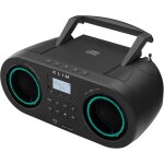 Mondodigitale - lecteur cd portable b5 boombox, radio fm avec lecteur cd bluetooth, usb, mp3, aux, modes ...