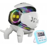 Mondodigitale - rveil haut - parleur bluetooth avec radio fm, lumires rvb, couplage tws, prise en charge ...