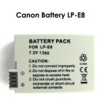 Mondpalast lp - e8 remplacement batterie li - ion type avec infochip pour canon eos 700d 550d 600d 650 ...