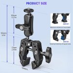 Moniteur de montage sur pince pour caméra super clamp 360 adaptateur de bras magique à rotule avec 1 ... Moniteur de montage sur pince pour caméra super clamp 360 adaptateur de bras magique à rotule avec 1 ...