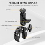 Moniteur de montage sur pince pour caméra super clamp 360 adaptateur de bras magique à rotule avec 1 ... Moniteur de montage sur pince pour caméra super clamp 360 adaptateur de bras magique à rotule avec 1 ...