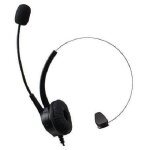 Mono casque mains libres call center dotopon noise cancelling filaire pour bureau tlphone