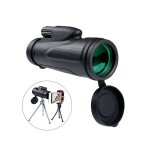 Monoculaire 12x50 pour l'observation des oiseaux, le camping et les voyages - adaptateur pour t�l�phone ...