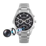 Montre camra espion hd 1080p vision nuit dtection mouvement audio vido rom 64 go argent yonis
