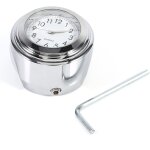 Montre de guidon de moto 7 / 8 1  avec cadran blanc et horloge prcise