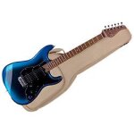 Mooer gtrs - p801dn guitare electrique - corps aulne, manche erable flamm� torr�fi� - dark night