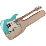 Mooer gtrs - p801gr guitare electrique - corps aulne, manche erable flamm� torr�fi� - mint green
