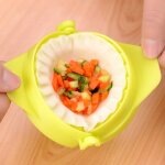 Moule  boulettes en plastique trois couleurs, mini moule  boulettes de nourriture chinoise fait  la ...