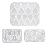 Moule de médiator de guitare, moule en résine exquise pour porte - clés de coulée de silicone de médiator ... Moule de médiator de guitare, moule en résine exquise pour porte - clés de coulée de silicone de médiator ...
