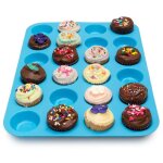 Moule rond en silicone à 24 cavités, mini tasse à muffin, chocolat, cookies, cupcakes, ustensiles de ... Moule rond en silicone à 24 cavités, mini tasse à muffin, chocolat, cookies, cupcakes, ustensiles de ...